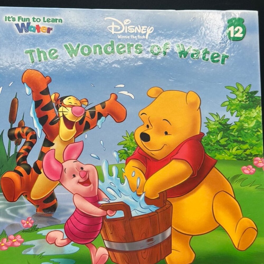 Disney The Wonder of Water Winnie Pooh Children Books Length 9 Inches
